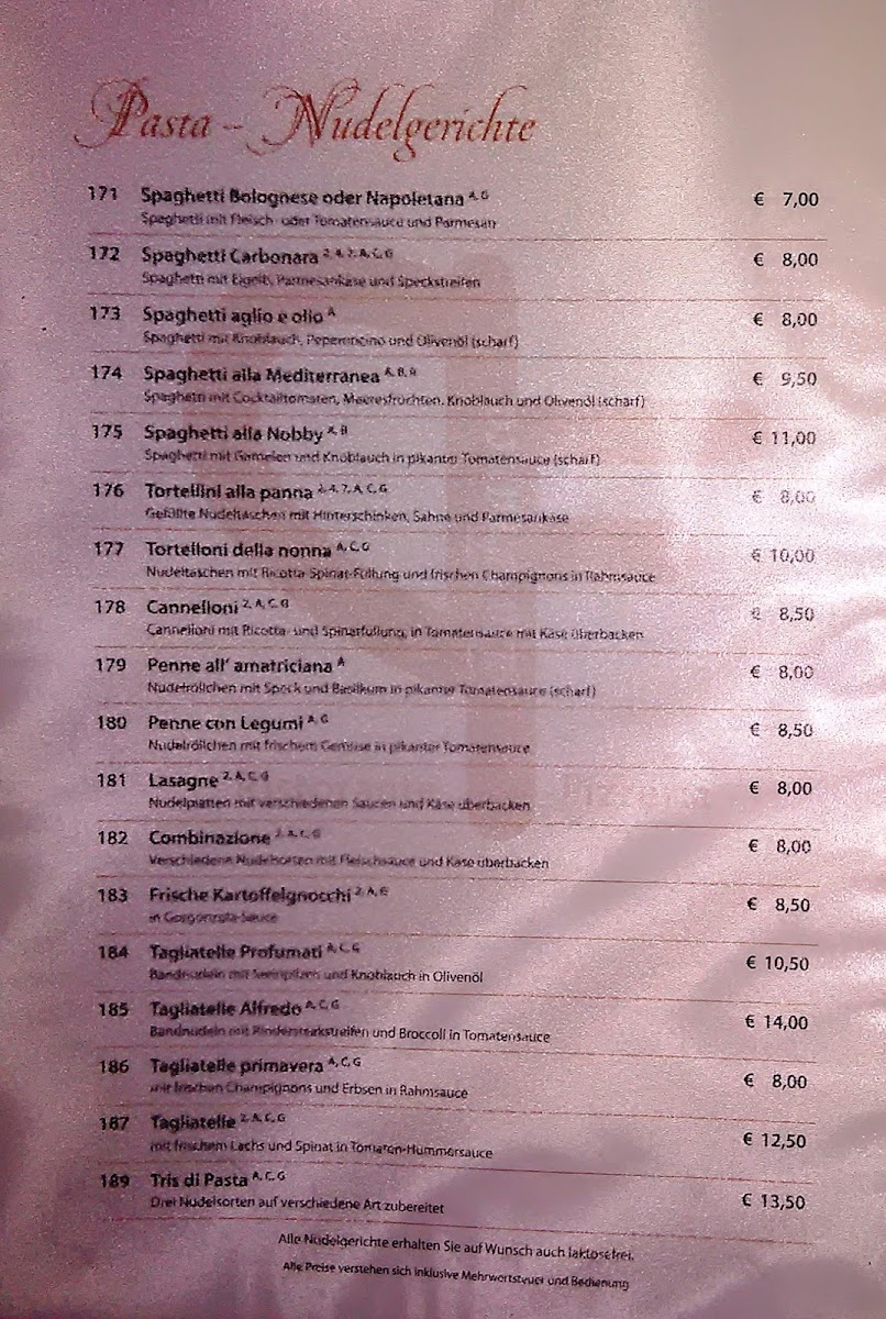 Menu Ristorante Pizzeria Da Franco-7